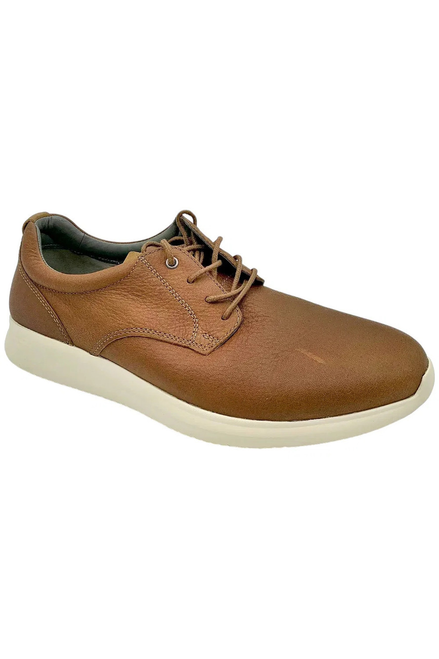 Johnston & Murphy Men's Amherst Plain Toe Sneaker Full Grain Tan - Medium